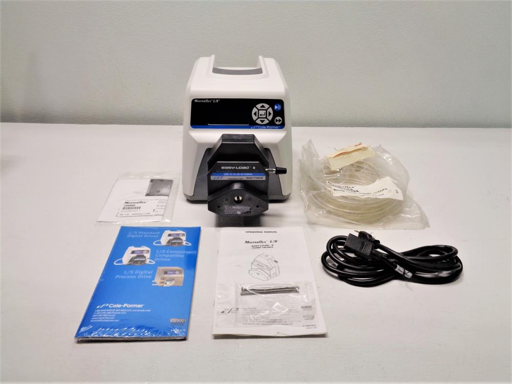 Cole Parmer Masterflex L/S Digital Drive 7551-00 w/ Easy-Load II Pump 77200-62